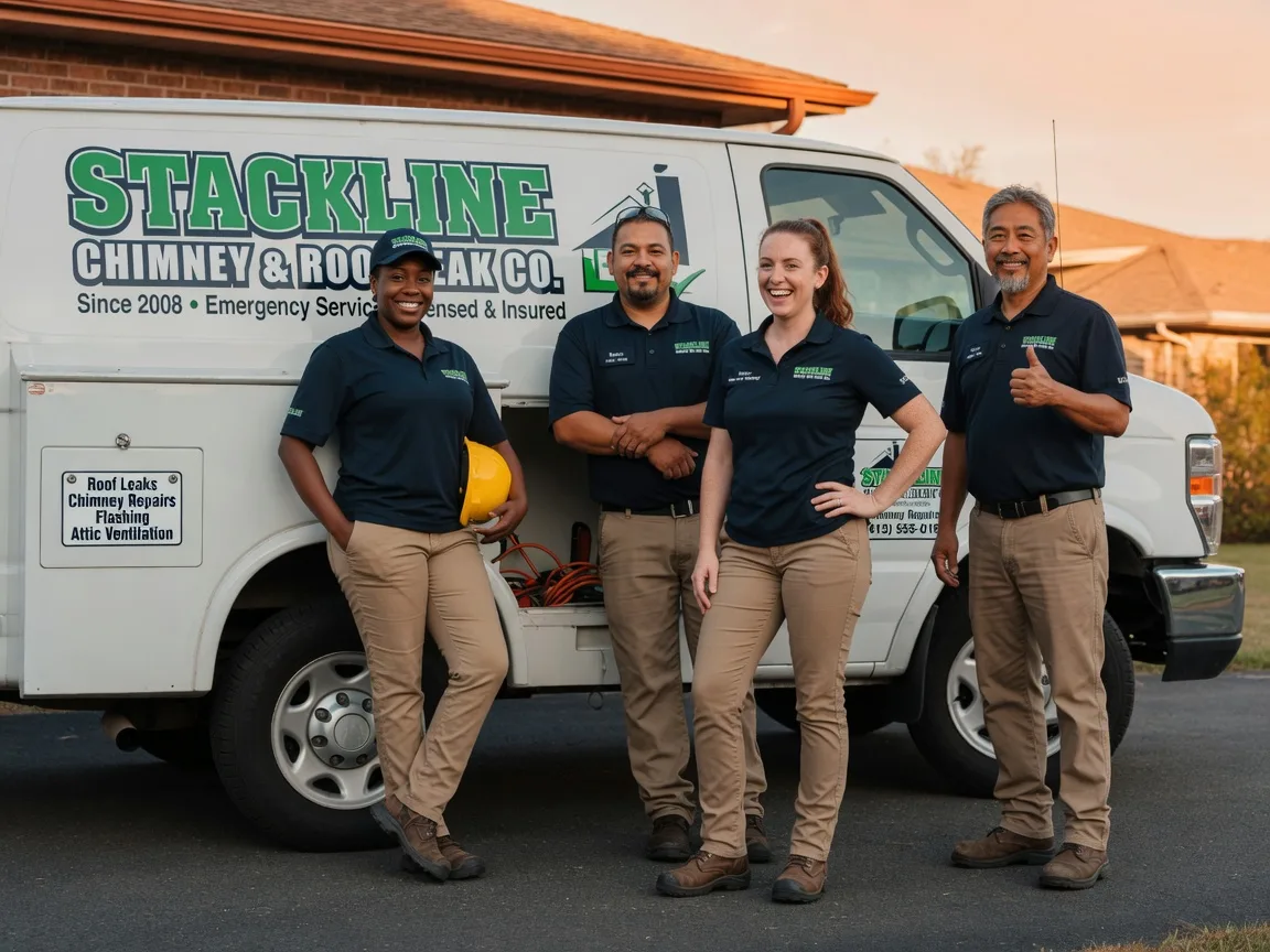Chimney flashing repair company in Donahue, IA